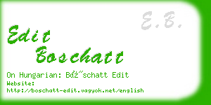 edit boschatt business card